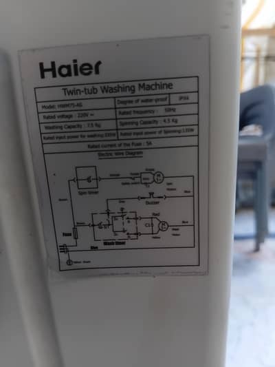 Haier  Washing machine Twin Tub for sale