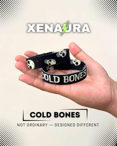 Cold Bones Premium Wristband Bracelet Dual Printed Premium Design