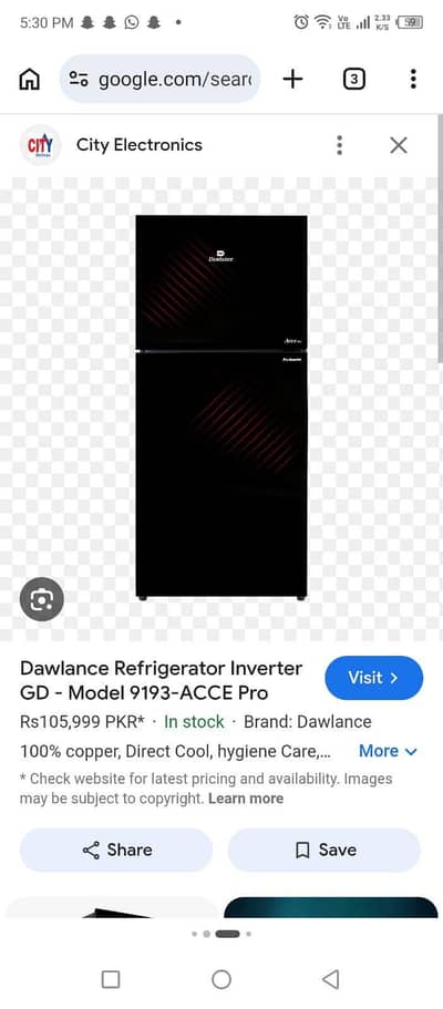 Dawlance Refrigerator