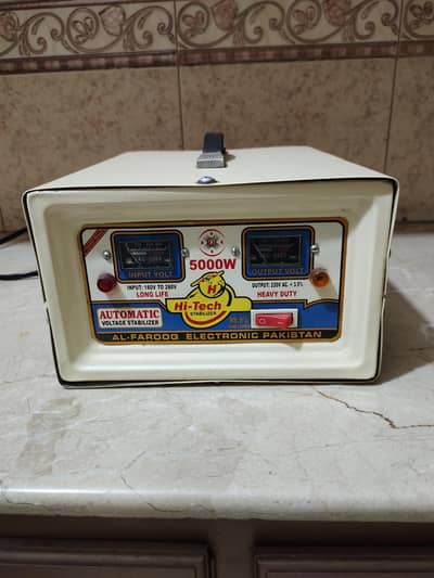Hi-Tech Automatic Voltage Stabilizer 5000W Heavy Duty - Copper Winding