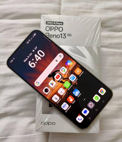 OPPO Reno 13 5G, Brand New Condition, Official Warranty