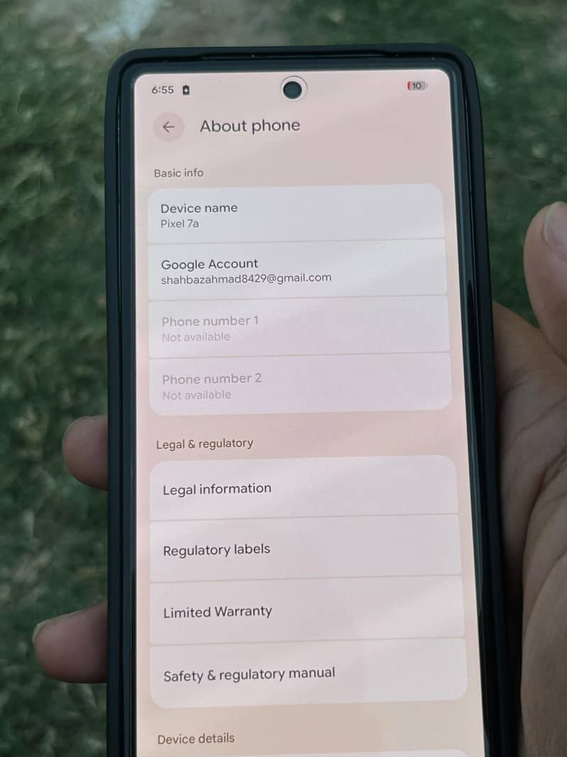 Google Pixel 7a 0