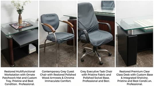 Premium Executive Office Suite: Restored Furniture Collection