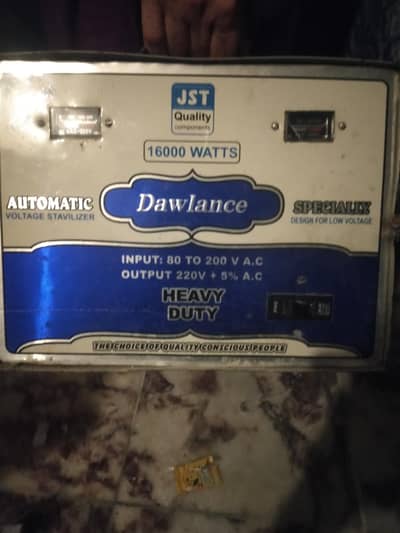 Dawlance stabilizer 16000 watts