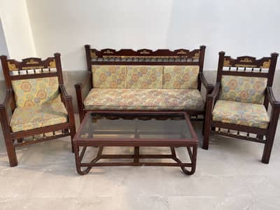 Sofas set with table