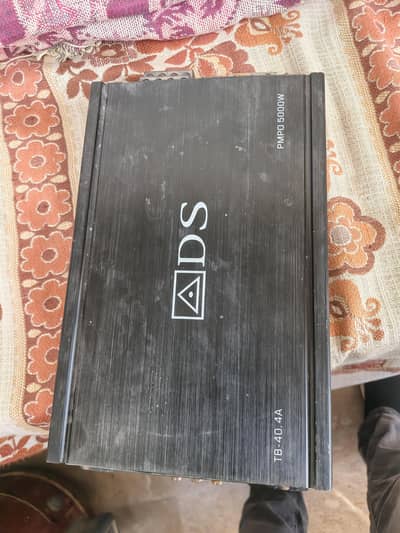 Amplifier and woofer with box