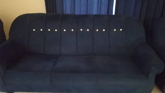 **Navy Blue Sofa Set 1+1+3 For Sale**