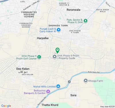 PRISM A Block Kanal Residential plot Located on 60 Feet Wide Road