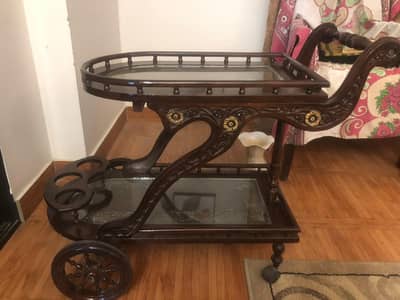 Tea Trolley with Wheels – Stylish & Durable Serving Cart