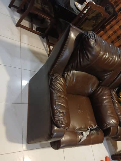 7 Seater Brown Sofa Set
