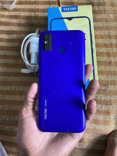tecno spark 6 go with box Charger complete