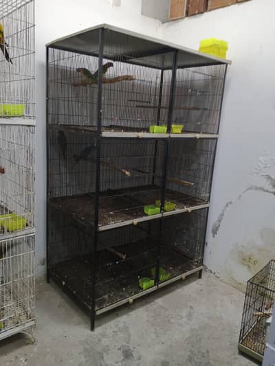 Large size cage with partition