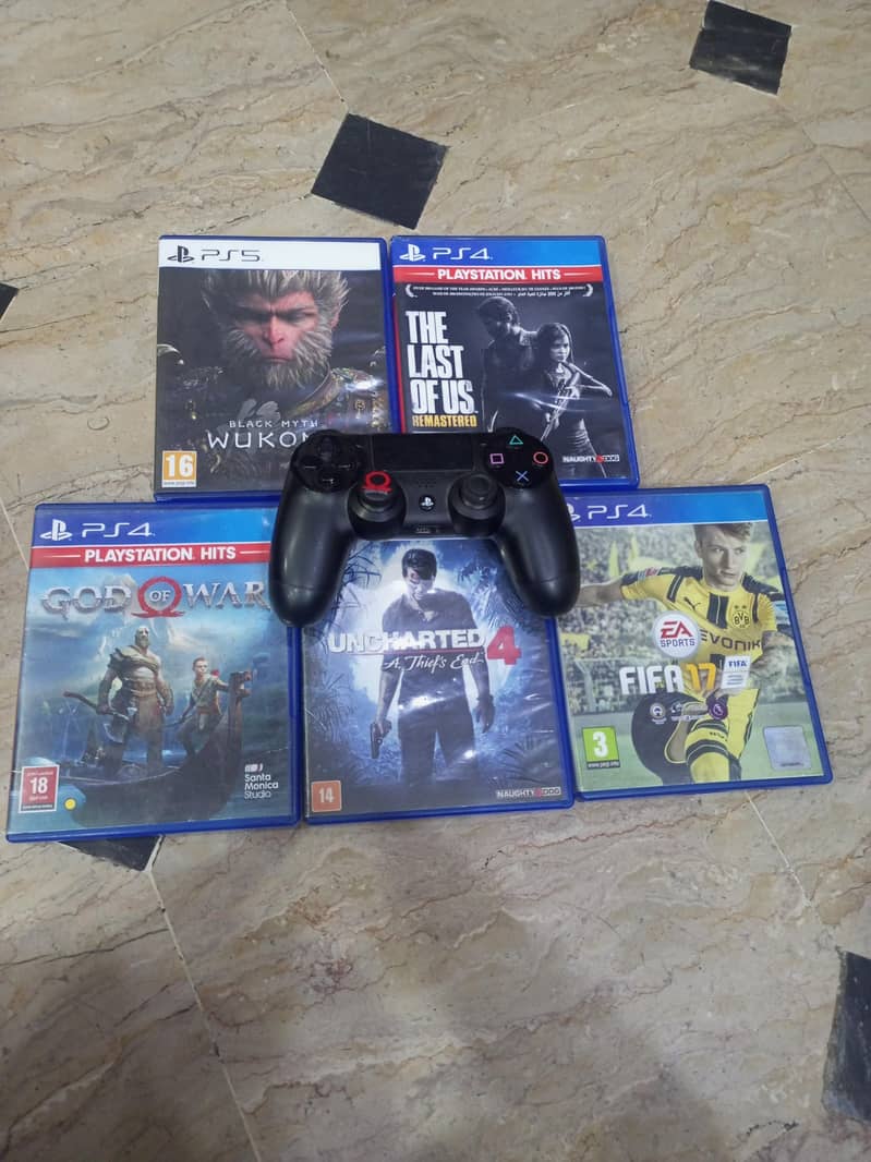 Ps4,5 games and controller 0