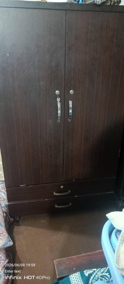 wooden wardrobe