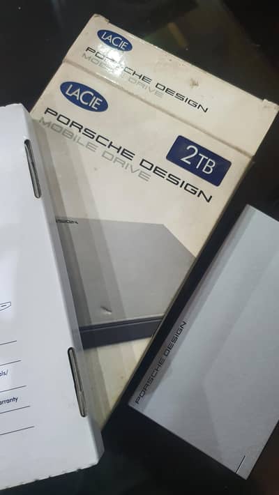 Lacie Porsche Design 2 TB portable Hdd drive.