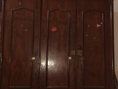 wooden wardrobe
