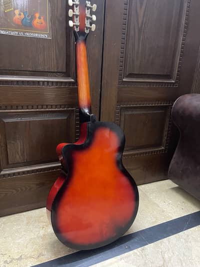 Acoustic guitar wooden truss rode
