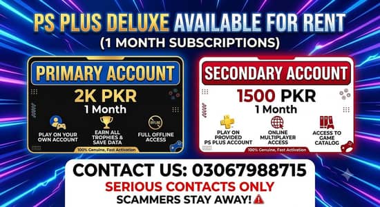 ps plus deluxe available for 1 month