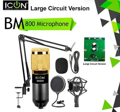 BM 800 Condenser Microphone Complete Kit large internal circuit versio