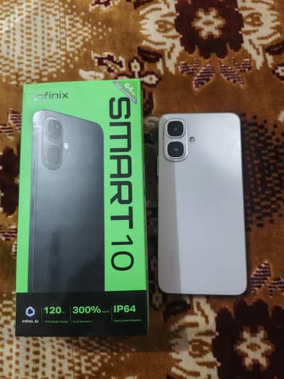 Infinix smart 10 new condition only 30 days use 4gb 64gb