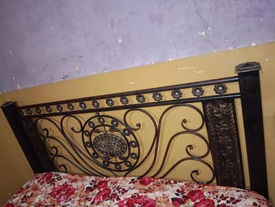 iron bed and sofa