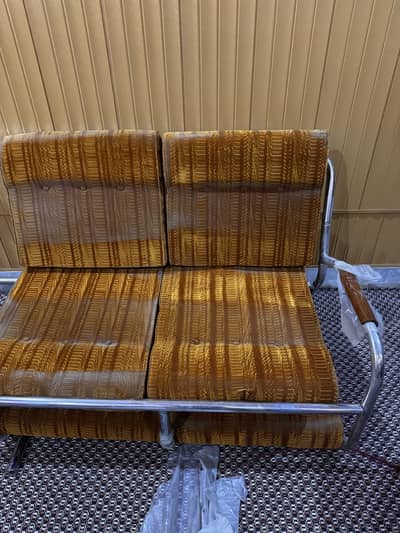 Steel Sofa / Tea Trolly / Table