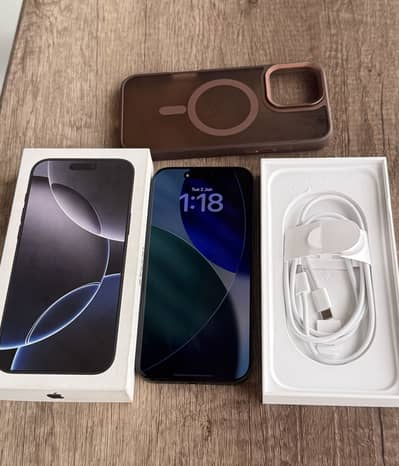 Apple iPhone 16 Pro Max PTA approved 256GB Battery health 100%