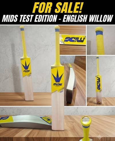 MIDS Test Edition English Willow Cricket Bat For Sale