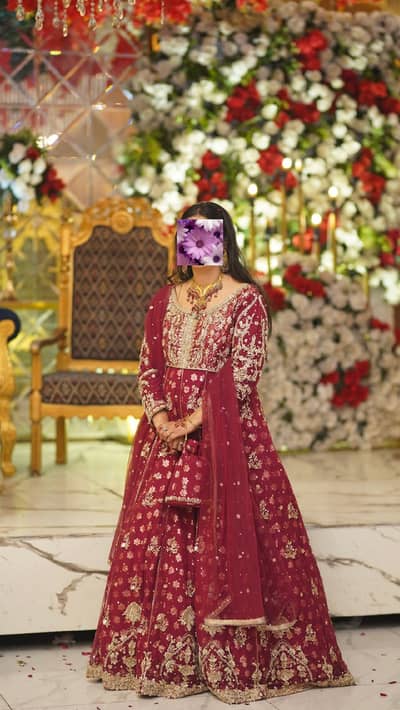 Dress of Faiza saqlain desighner (1 time used only 4 hours)