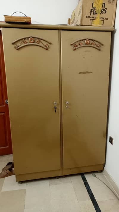 Cupboard with attached mirror