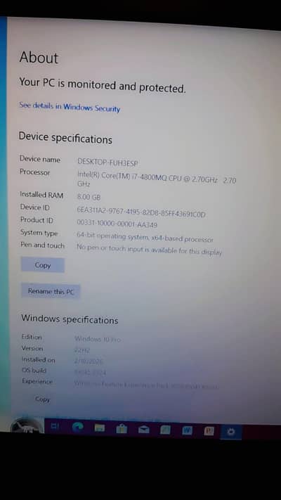 Dell laptop