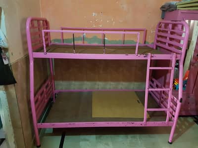 Pink Iron Bunk Bed