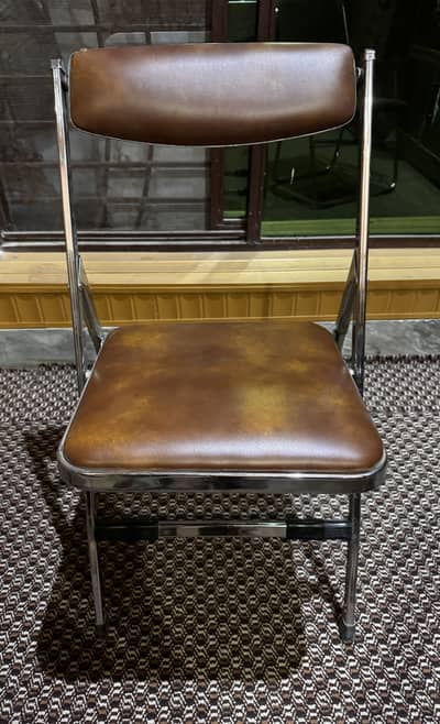 Steel Chairs Synthetic Leather