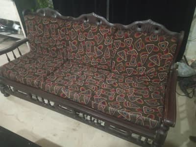 wooden sofa set 5 seater