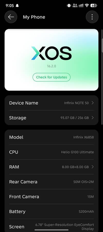 infinix note 50 titanium colour