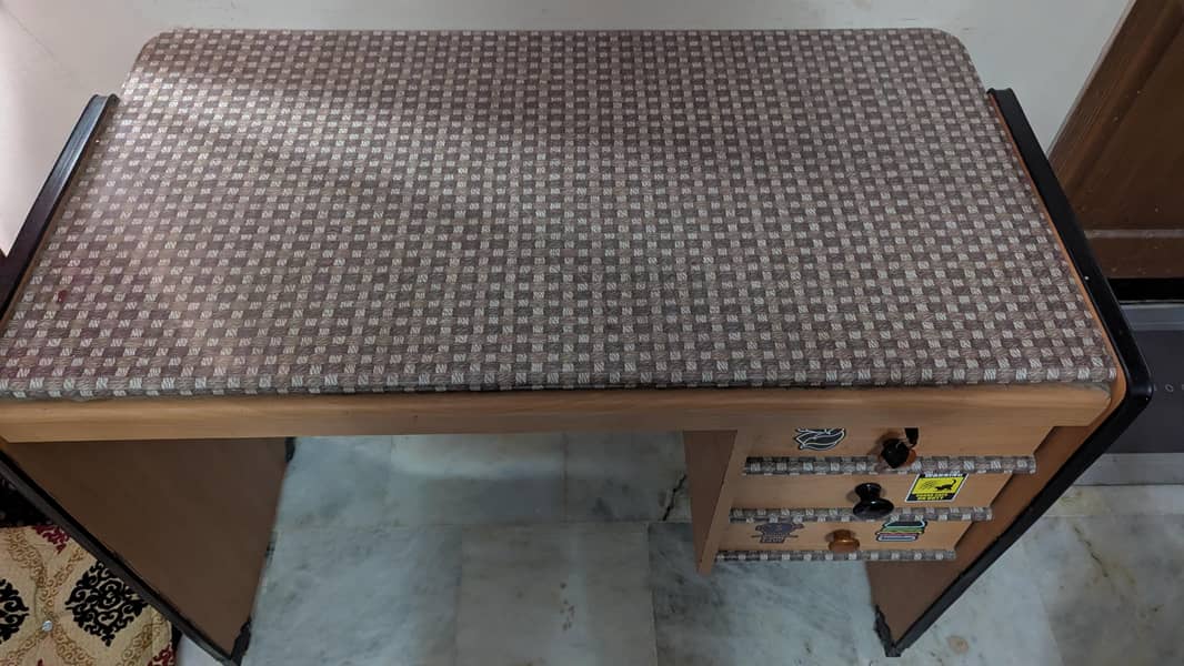 Table with Drawers - Brown 1