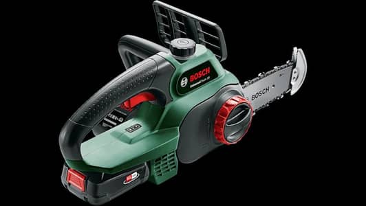 Bosch Cordless 18 V chainsaw for wood cutting, 100% original guarantee