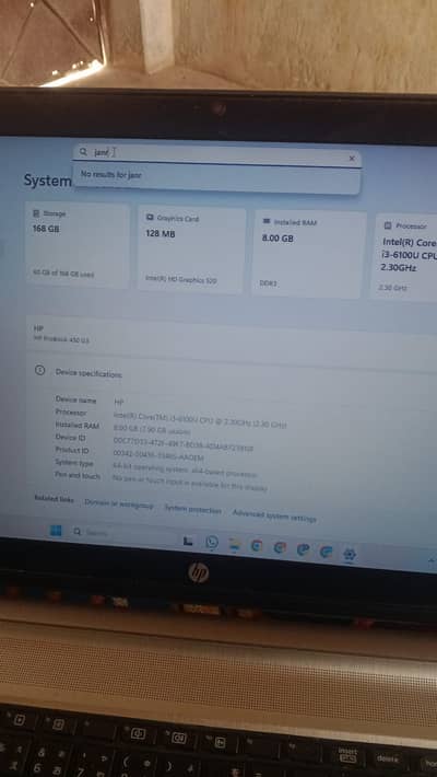 Hp ProBook 450 G3