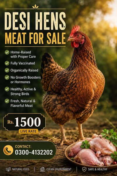 Desi Hens Meat for Sale