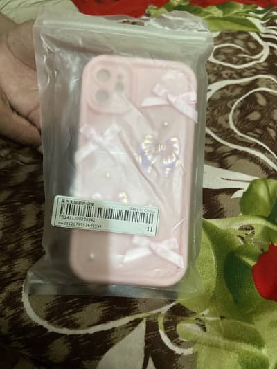Pink cover of iPhone