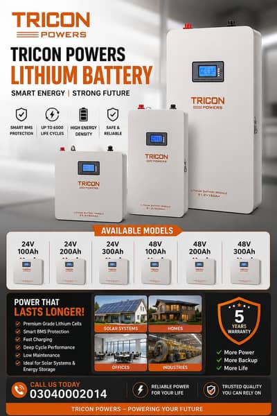 Lithium Battery 24V & 48V | 100Ah, 200Ah & 300Ah | Solar and Backup