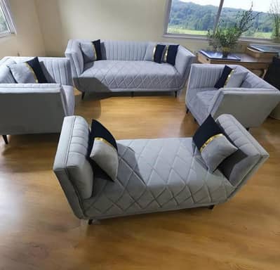 velvet sofa \ 5 seater sofa \ L shape Sofa \ Dewan for sale