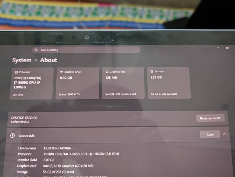 Microsoft Surface Book 2 0