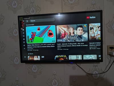32 inch led tv Toshiba android no open no repair no falt