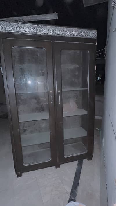Fully wooden and glass showcase