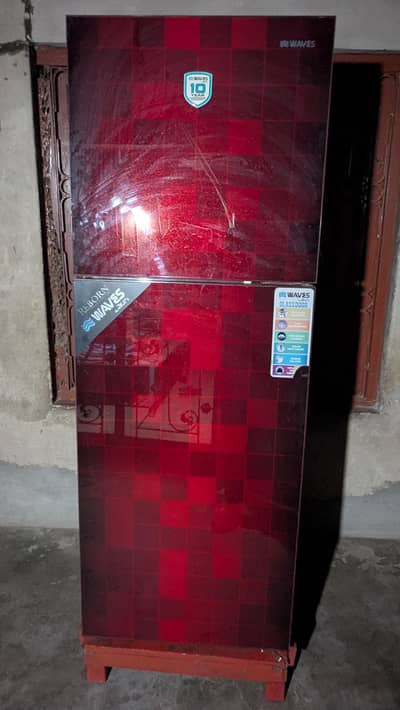 waves WR-315 mehron checkred glass door refrigerator