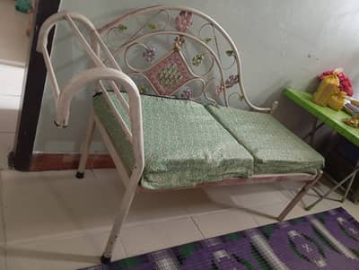 2 seater sofa iron rod