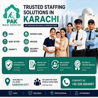 Maids, Cook, Patient care Staff Service