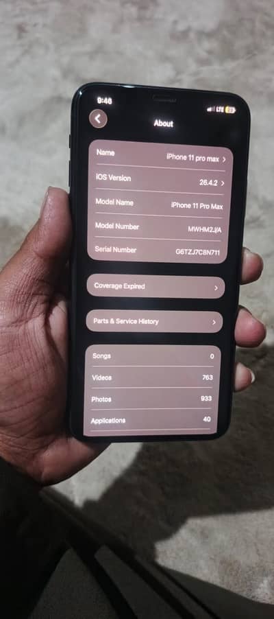 iPhone 11 Pro Max 256 pta approved