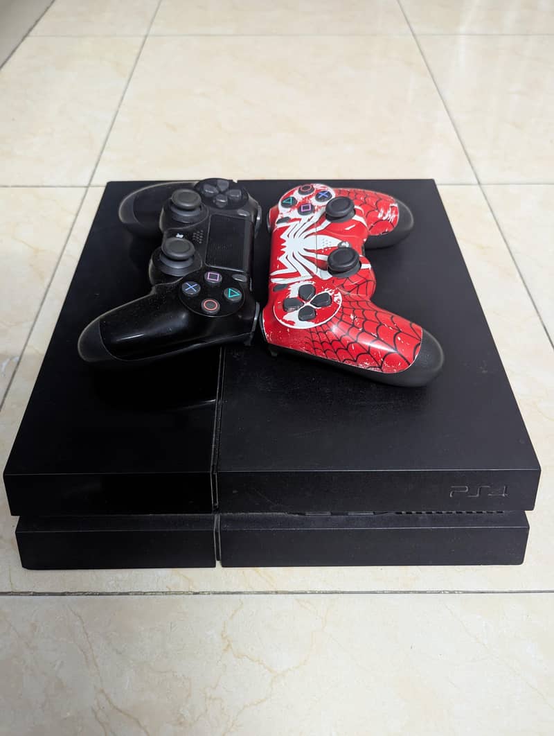 PS4 1TB Jailbreak 2 controller 0